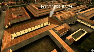 Animation of ancient Roman Fort in Caerleon Wales [upl. by Yblok]