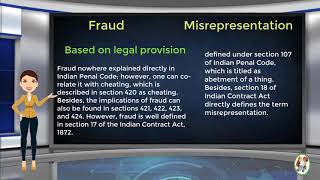 What is Difference Between Fraud amp Misrepresentation [upl. by Oster986]