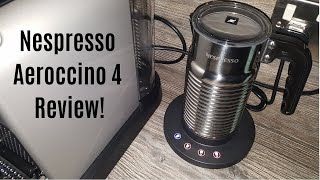 Nespresso Aeroccino 4 Milk Frother Review  Worth upgrading from the Aeroccino 3 [upl. by Arbrab]