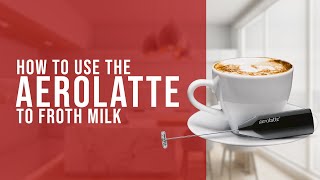 How To Use the AeroLatte To Froth Milk [upl. by Remo]