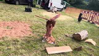 A fabulous range of wooden sculpture at Caerleon festival 2024 [upl. by Kalli]