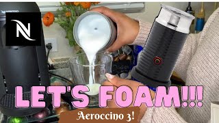 How To Foam Milk With Aeroccino 3 Make Coffee With Foam Tips amp Tricks  Easy Foamed Latte Recipe [upl. by Mundy]